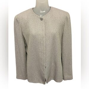 Linda Allard Ellen Tracy Wool Blend Blazer size 14